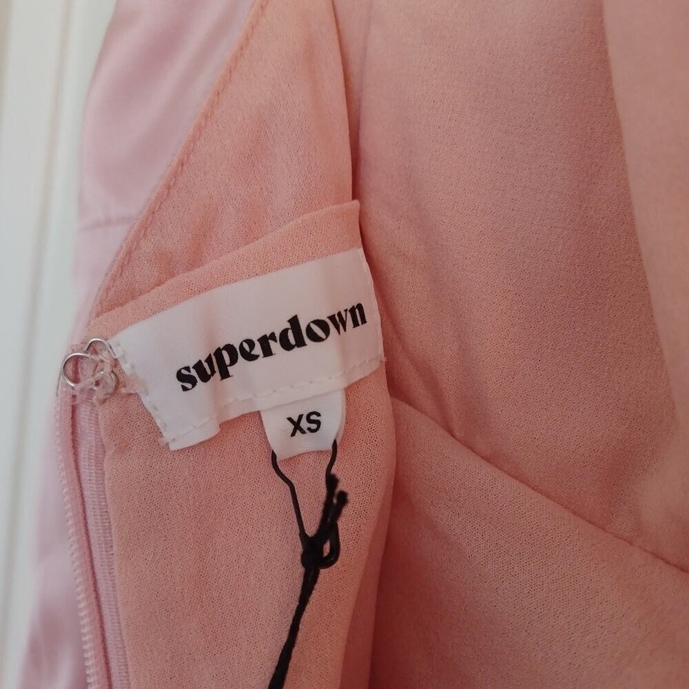 Superdown Kimora Satin Mini Dress Blush Pink XS NWT - Picture 4 of 13
